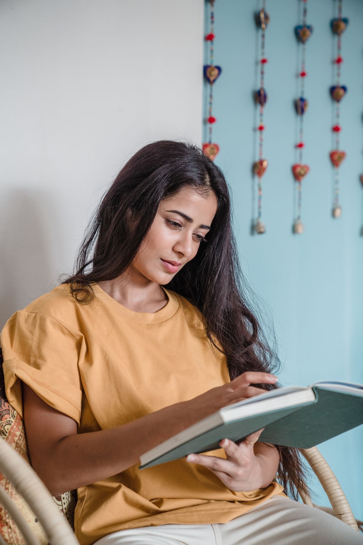 A woman checking wellness and activity tracking data on her phone